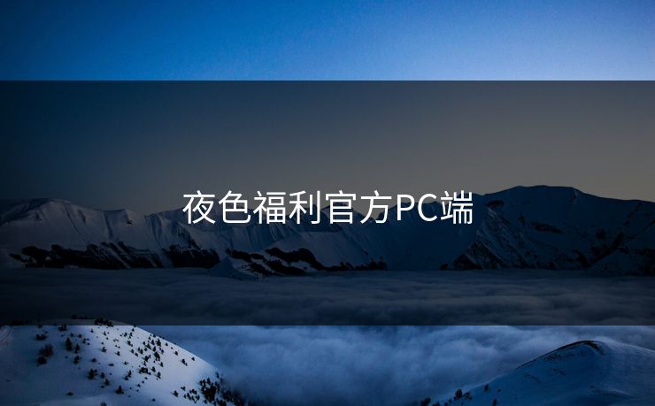 夜色福利官方PC端